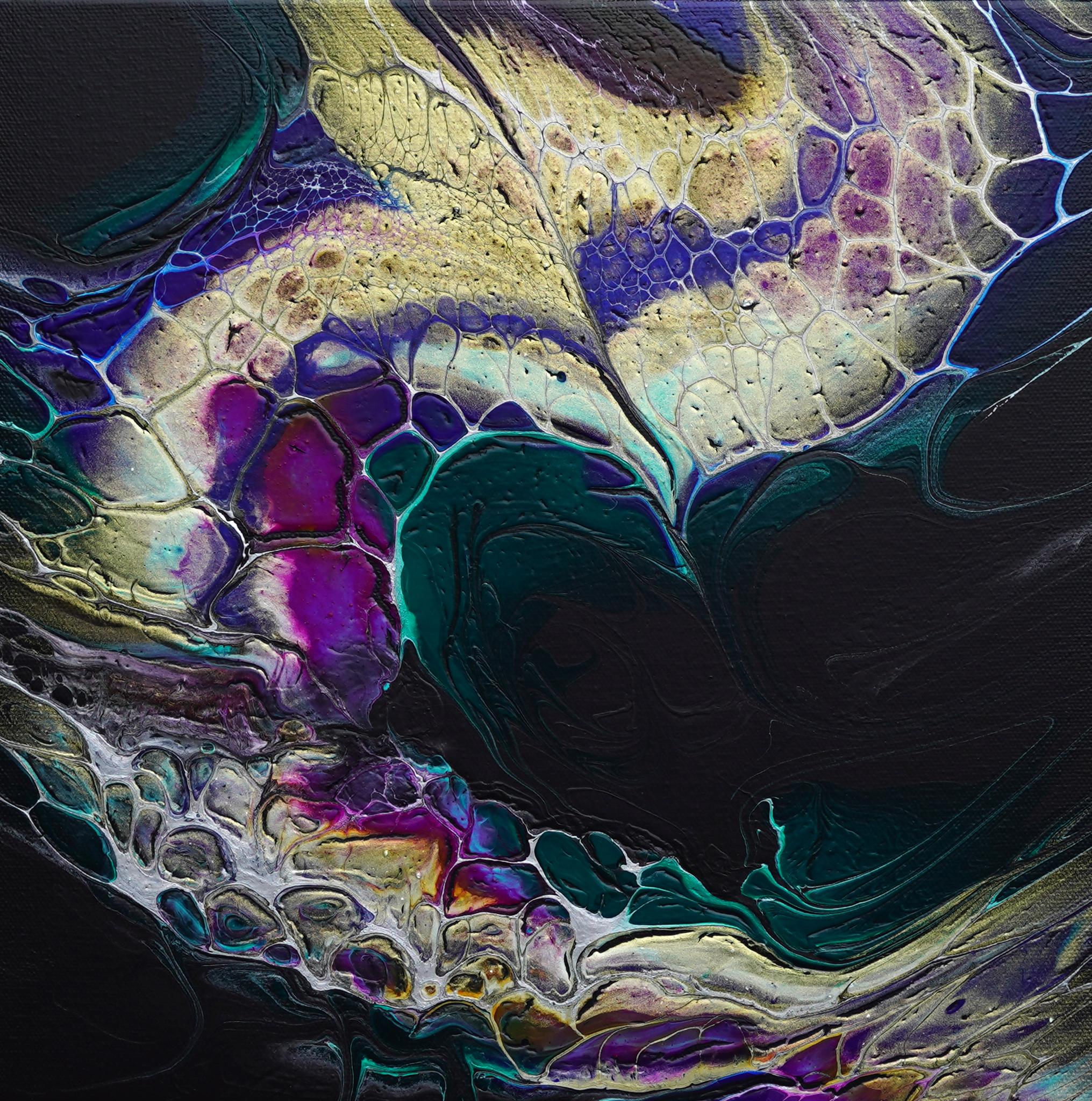 Abstract Painting di Linda McCord - Turnabout, Pittura astratta