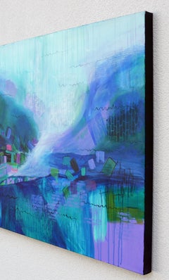 « Là où la couleur s'attarde », peinture abstraite