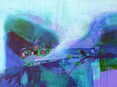 « Là où la couleur s'attarde », peinture abstraite