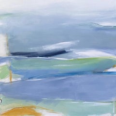 Colorful Abstract Oil Painting by Linda Nisselson 'Happening Now'