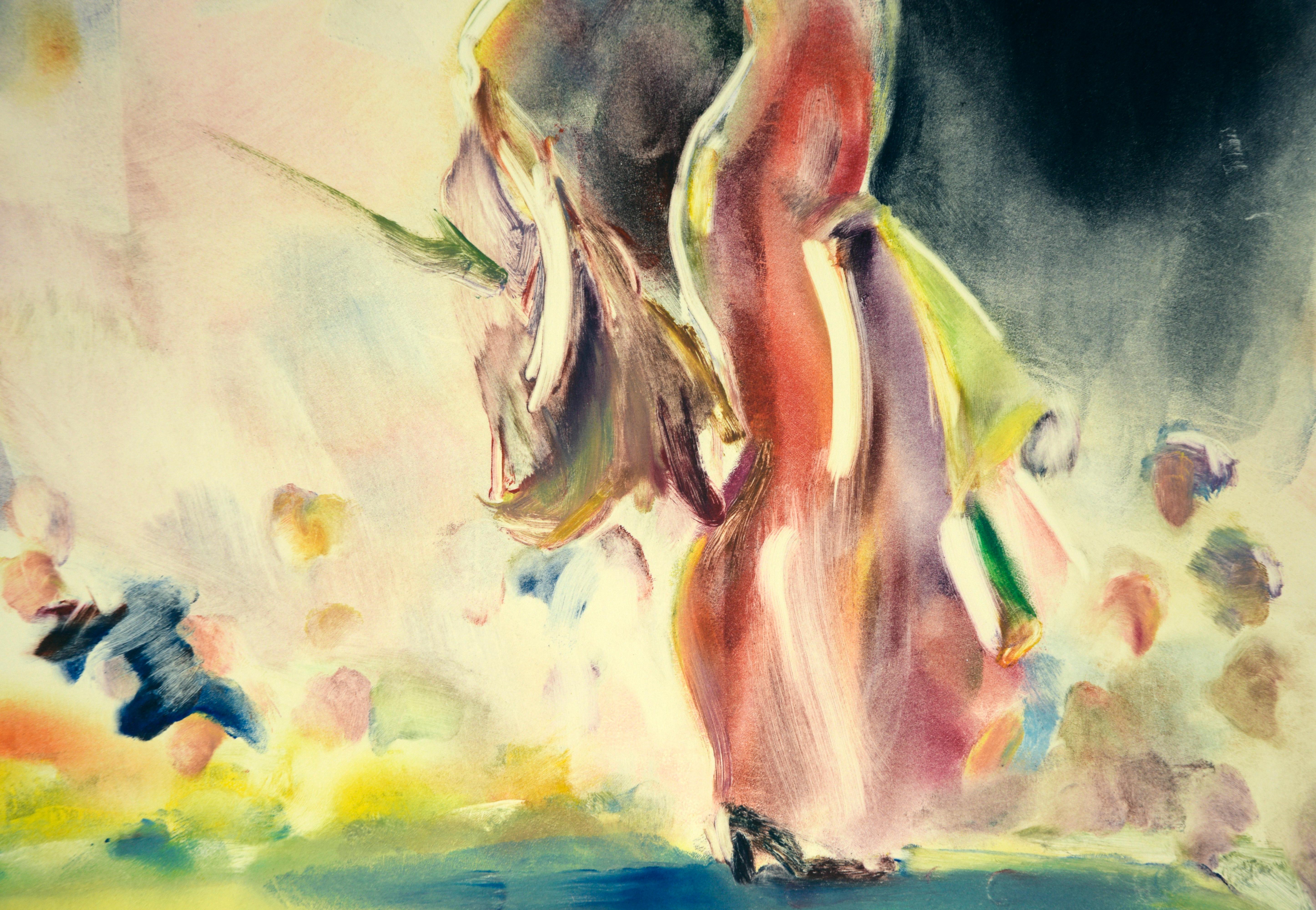 Original-impressionistische Monotypie „Capricho“ (Amerikanische Moderne), Print, von Linda O'Hagan