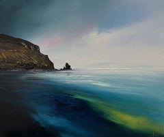 Shimmering Waters, Talisker Bay, -original sea landscape- Contemporary painting