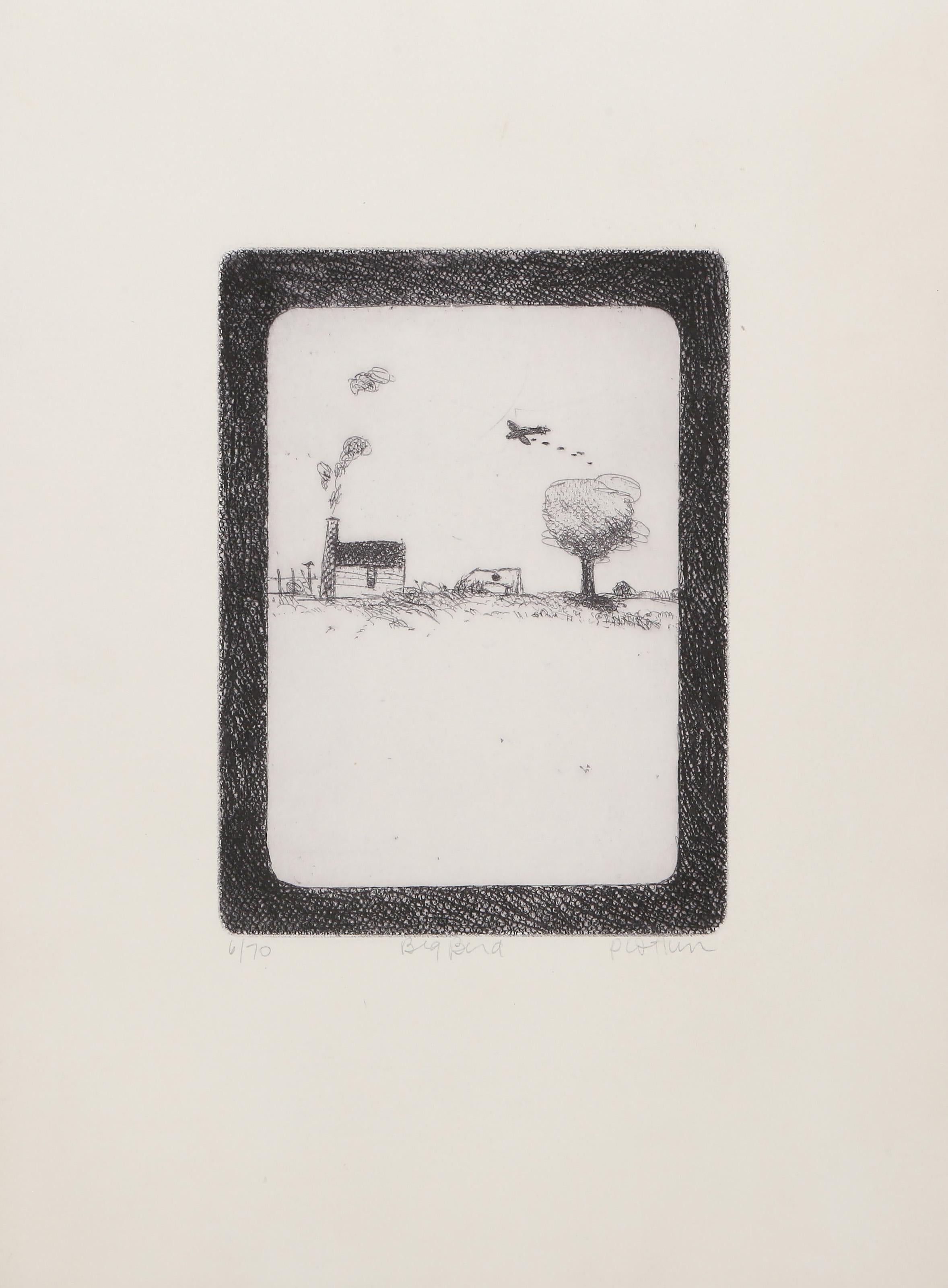 Big Bird, Modern Etching by Linda Plotkin For Sale 1