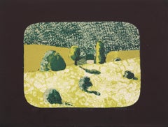 Blue Hill II, Modern Lithograph by Linda Plotkin