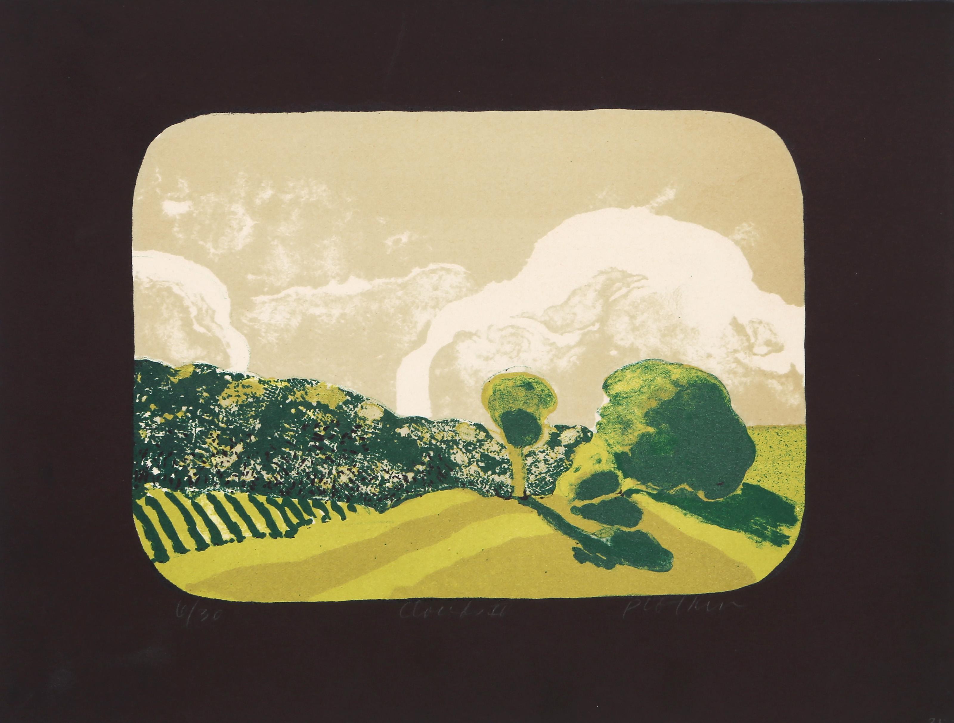 Clouds IV, Modern Lithograph by Linda Plotkin For Sale 1