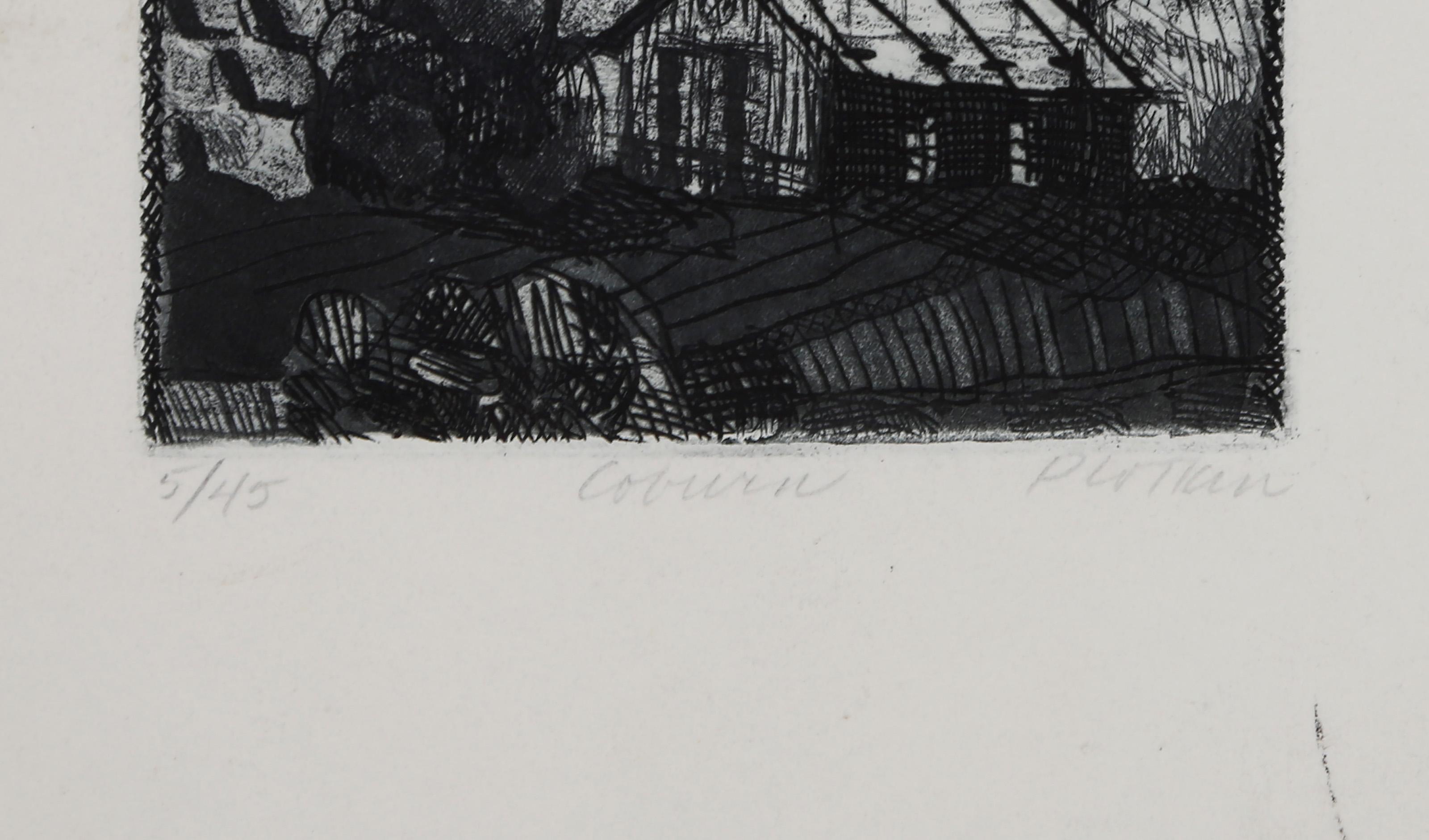 Coburn, Modern Etching by Linda Plotkin For Sale 2