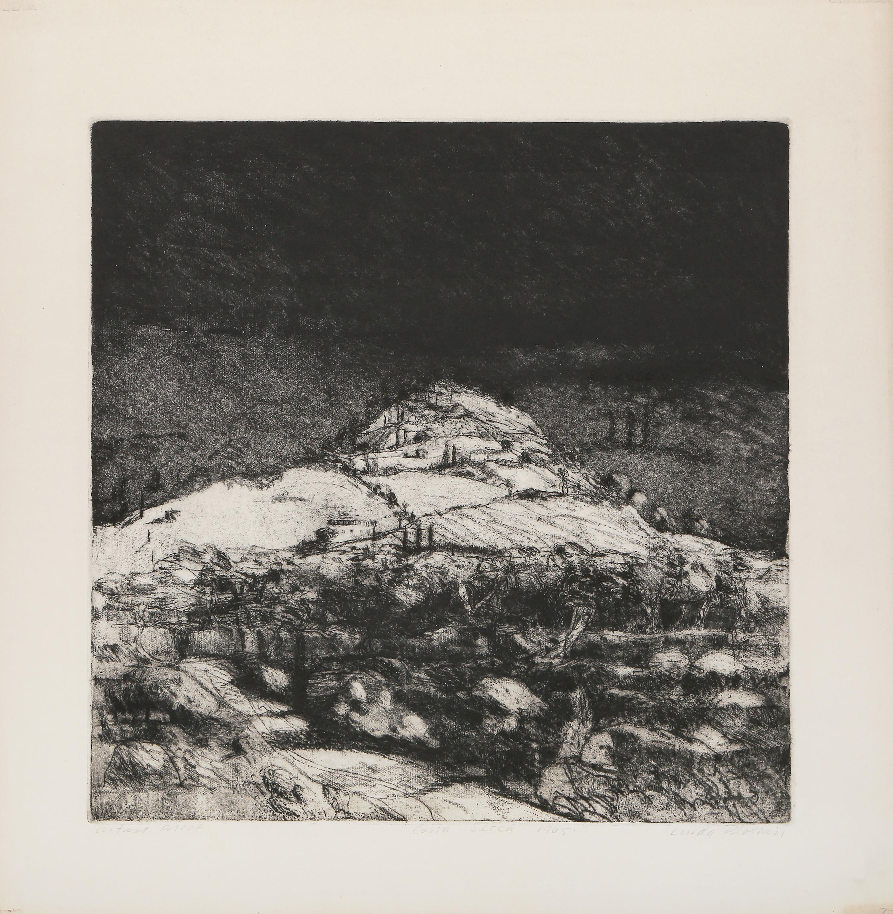 Costa Secca, Modern Etching by Linda Plotkin For Sale 1