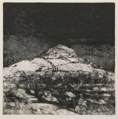 Costa Secca, Modern Etching by Linda Plotkin