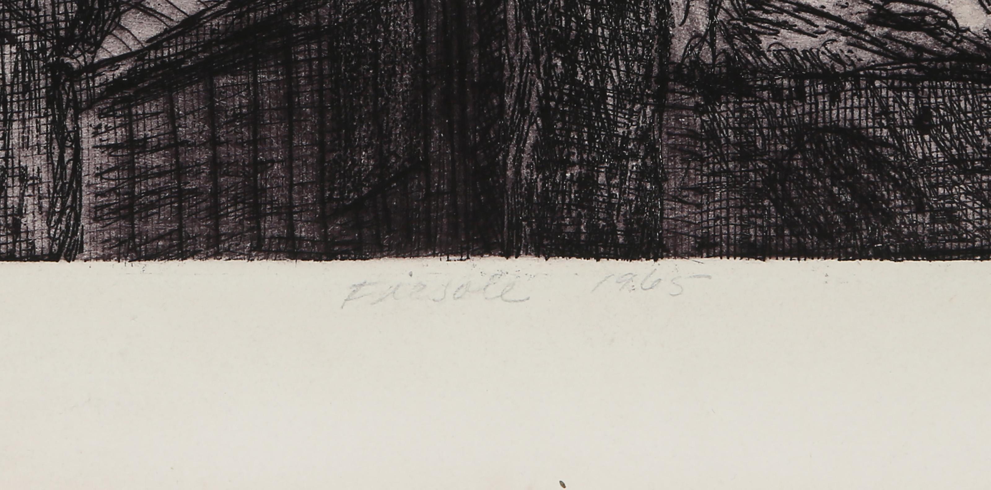 Fiesole, Modern Etching by Linda Plotkin For Sale 4