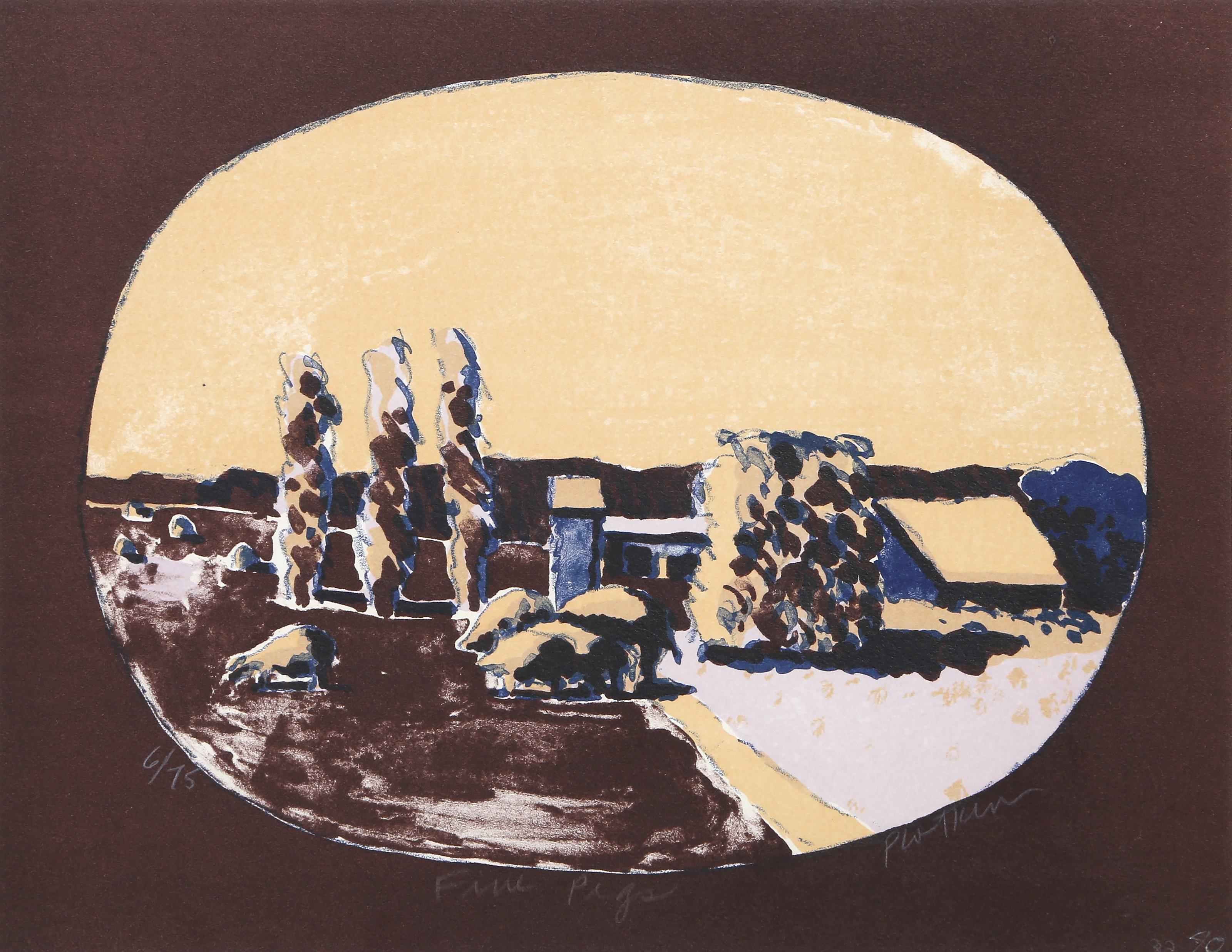 Fine Pigs, Modern Screenprint by Linda Plotkin For Sale 1