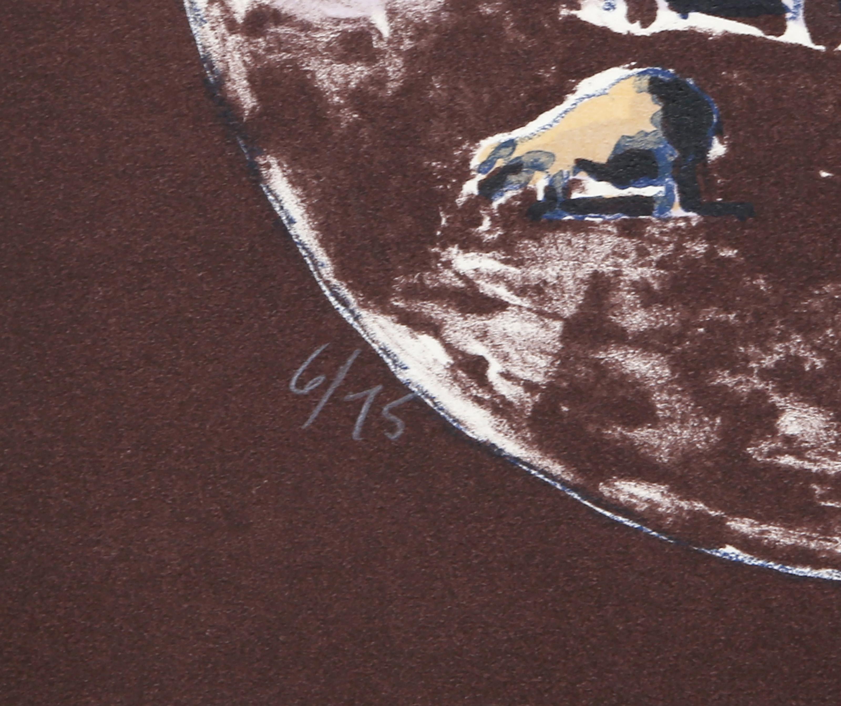 Fine Pigs, Modern Screenprint by Linda Plotkin For Sale 2