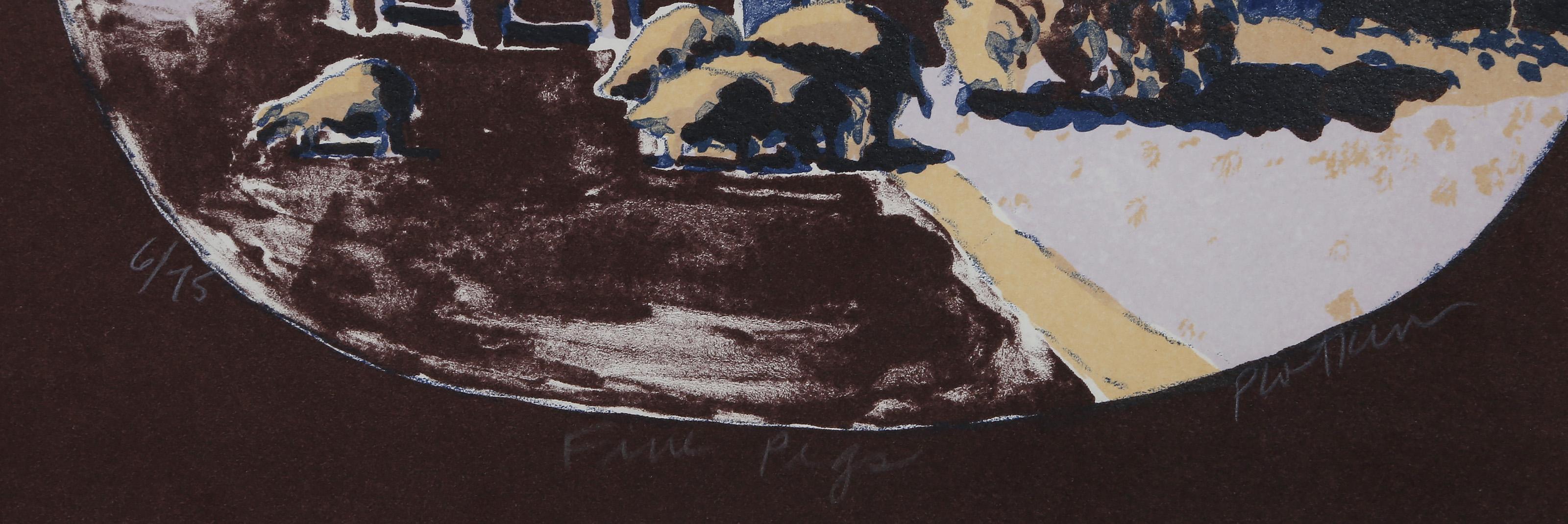 Fine Pigs, Modern Screenprint by Linda Plotkin For Sale 4