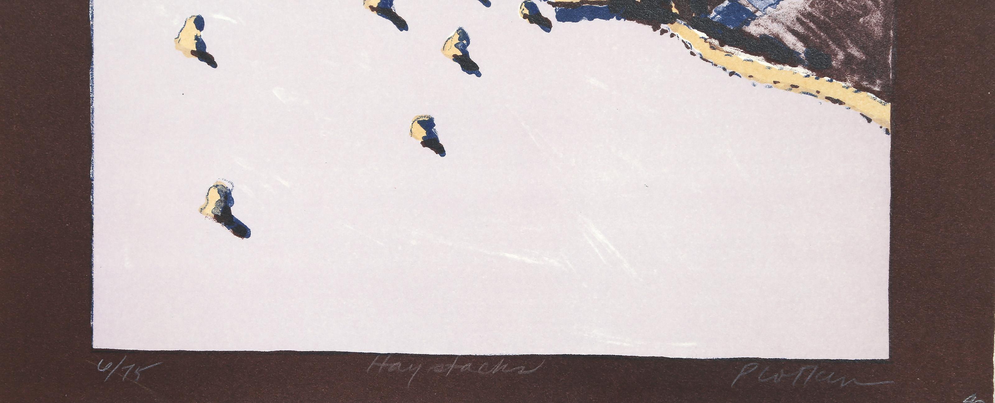 Haystacks, Modern Screenprint by Linda Plotkin For Sale 4