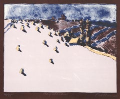 Pajares, serigrafía moderna de Linda Plotkin