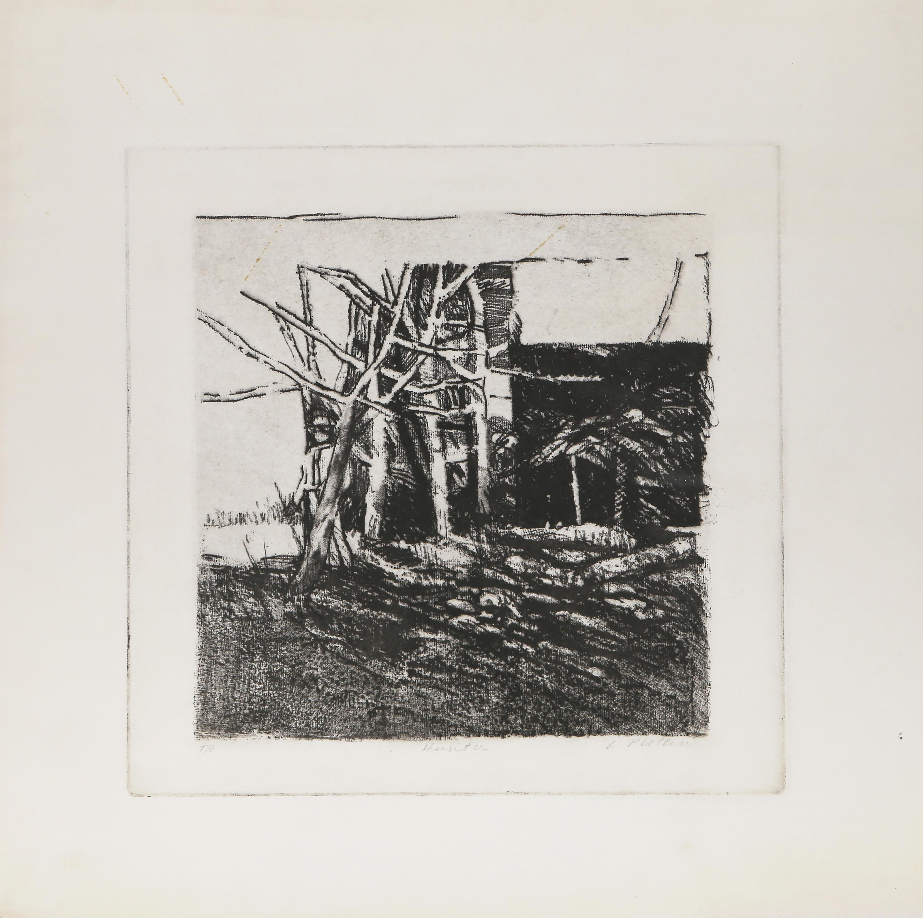 Hunter, Modern Lithograph by Linda Plotkin For Sale 1