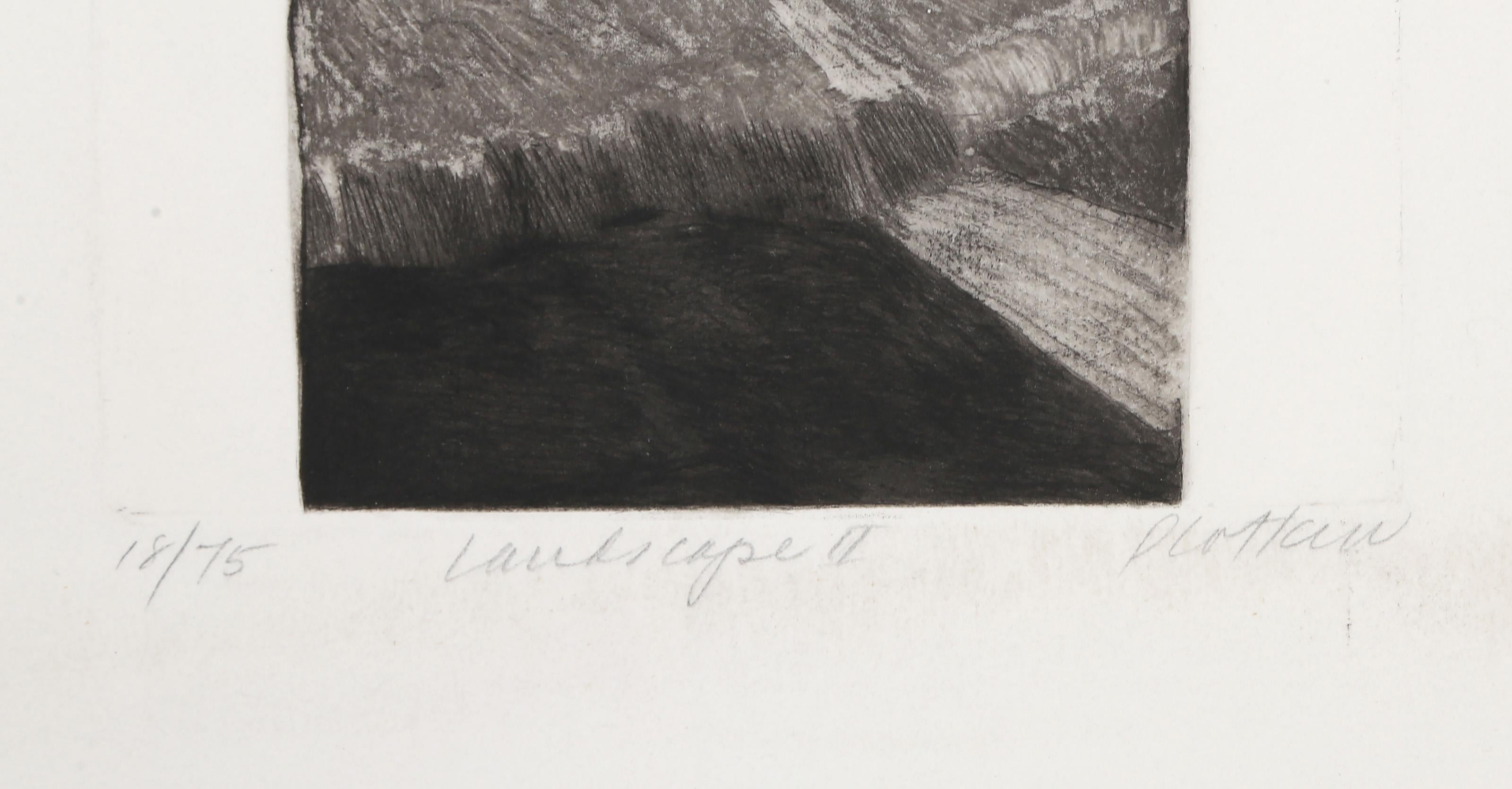 Landscape II, Modern Etching by Linda Plotkin For Sale 2