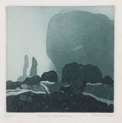 Moshannon, Modern Etching by Linda Plotkin