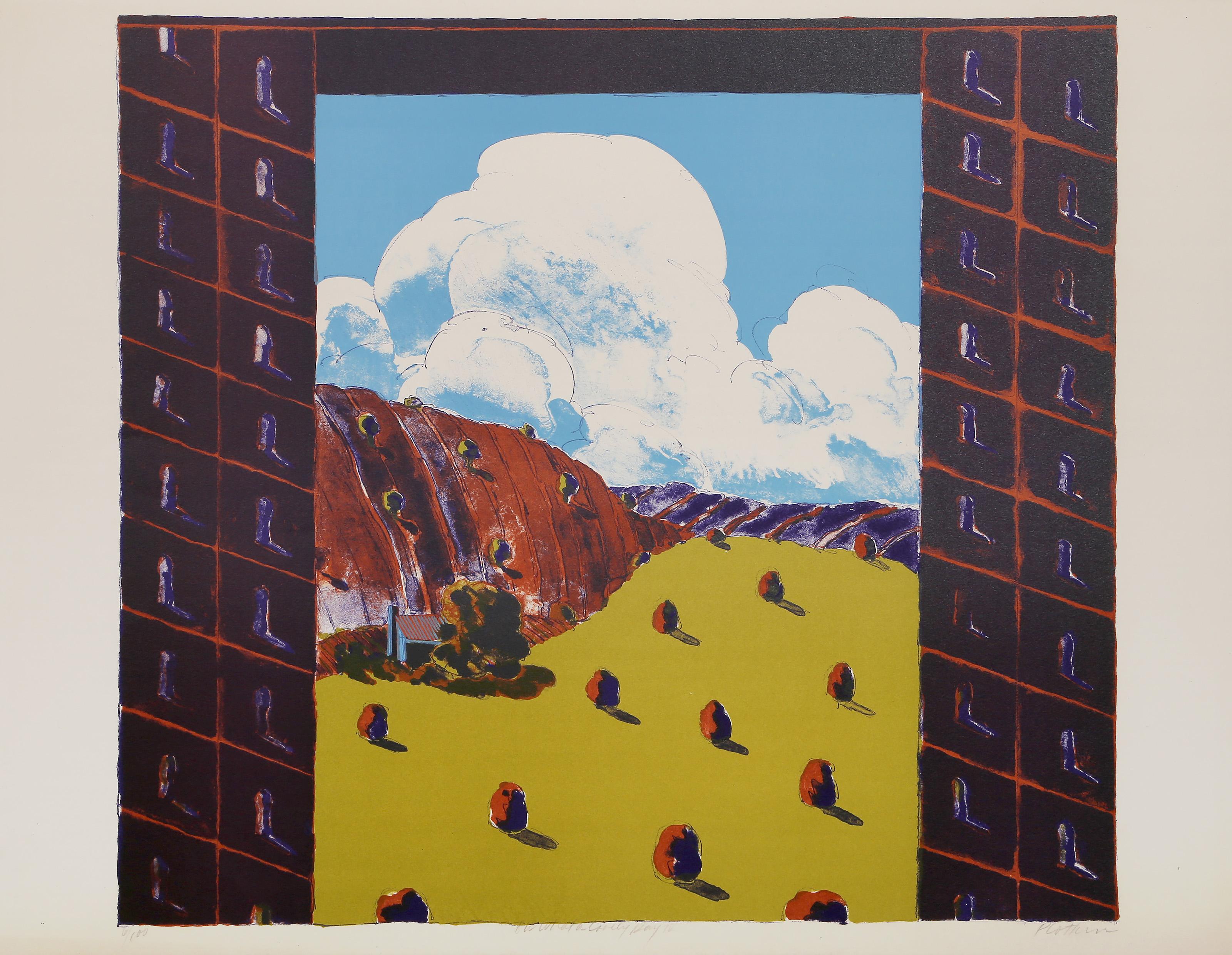 Oh What a Lovely Day IV, lithographie moderne de Linda Plotkin en vente 1