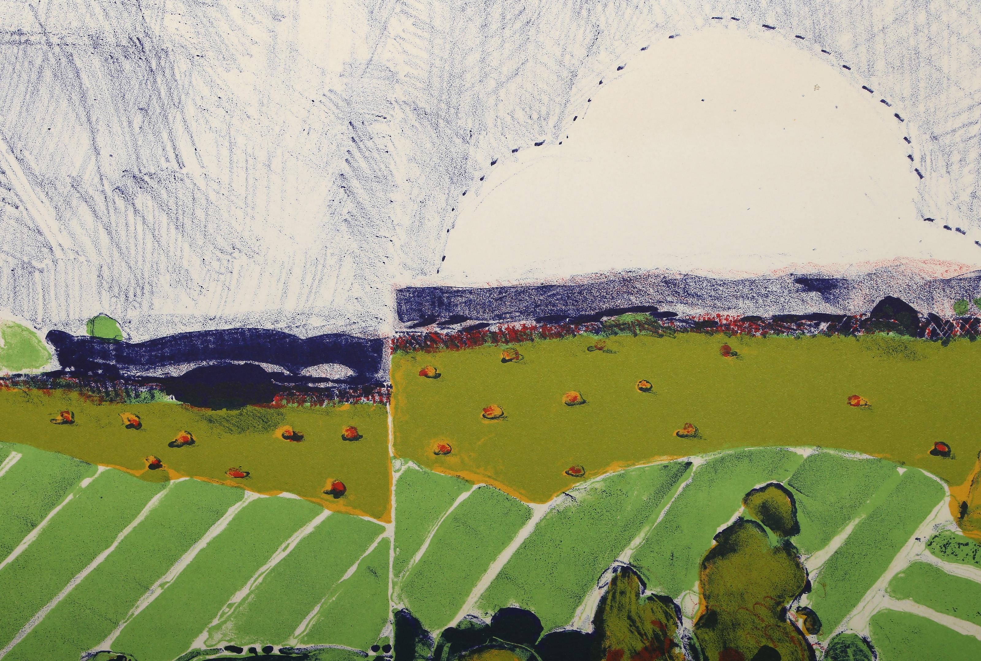 Nuage arc-en-ciel, lithographie moderne de Linda Plotkin en vente 1