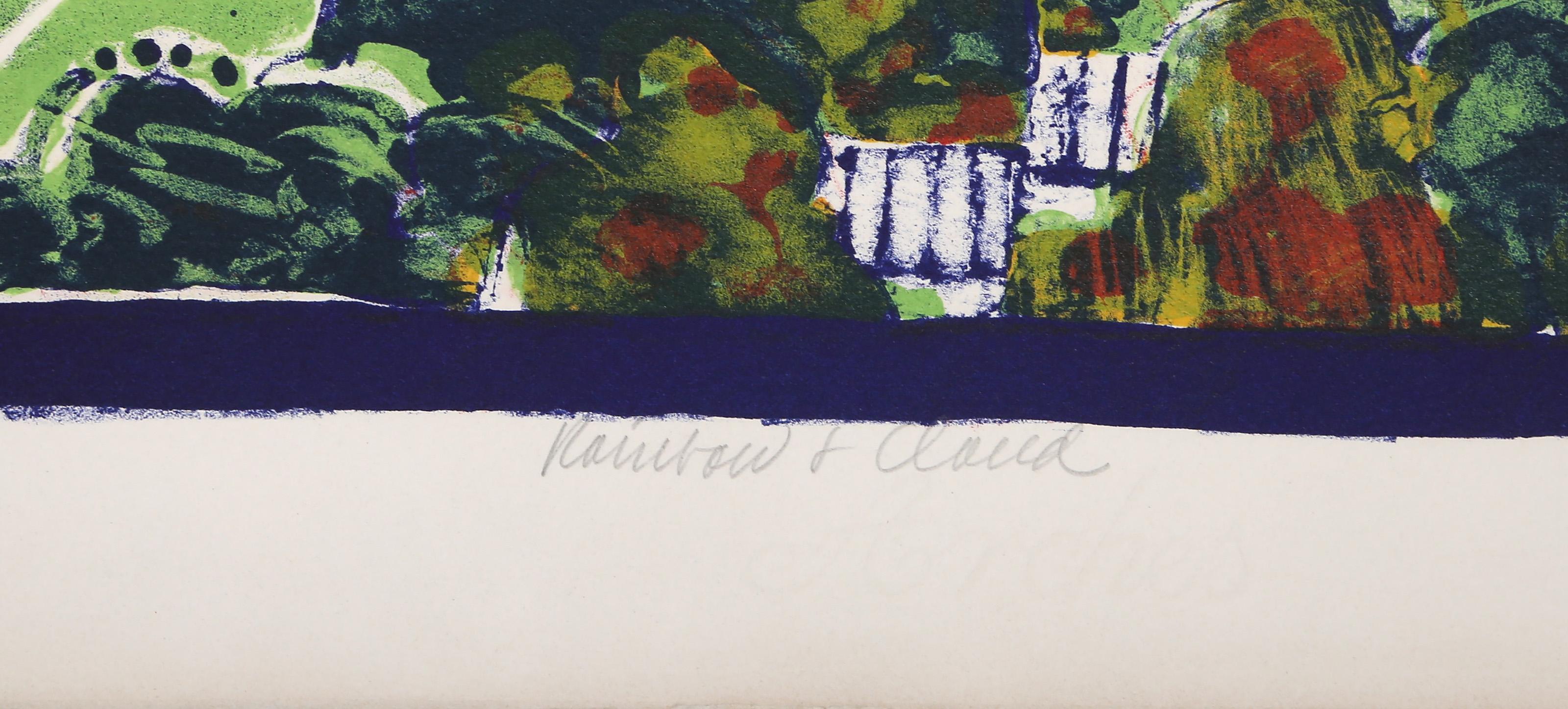 Nuage arc-en-ciel, lithographie moderne de Linda Plotkin en vente 5
