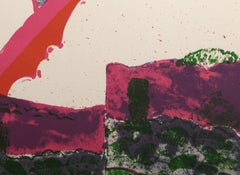 Rainbow Landscape, Modern Lithograph by Linda Plotkin