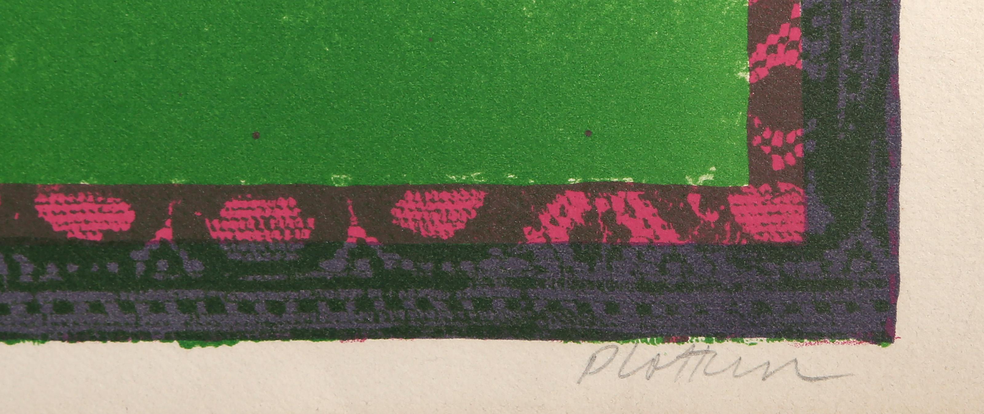 Regenbogen-Landschaft, moderne Lithographie von Linda Plotkin im Angebot 3