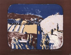 Route 45, Moderne Lithographie von Linda Plotkin