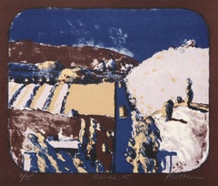 Route 45, Modern Lithograph by Linda Plotkin