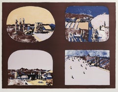 Shapes of Landscape, Modern Lithograph by Linda Plotkin