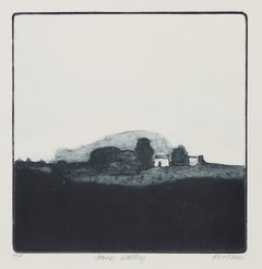 Steintal, moderne Aquatinta von Linda Plotkin