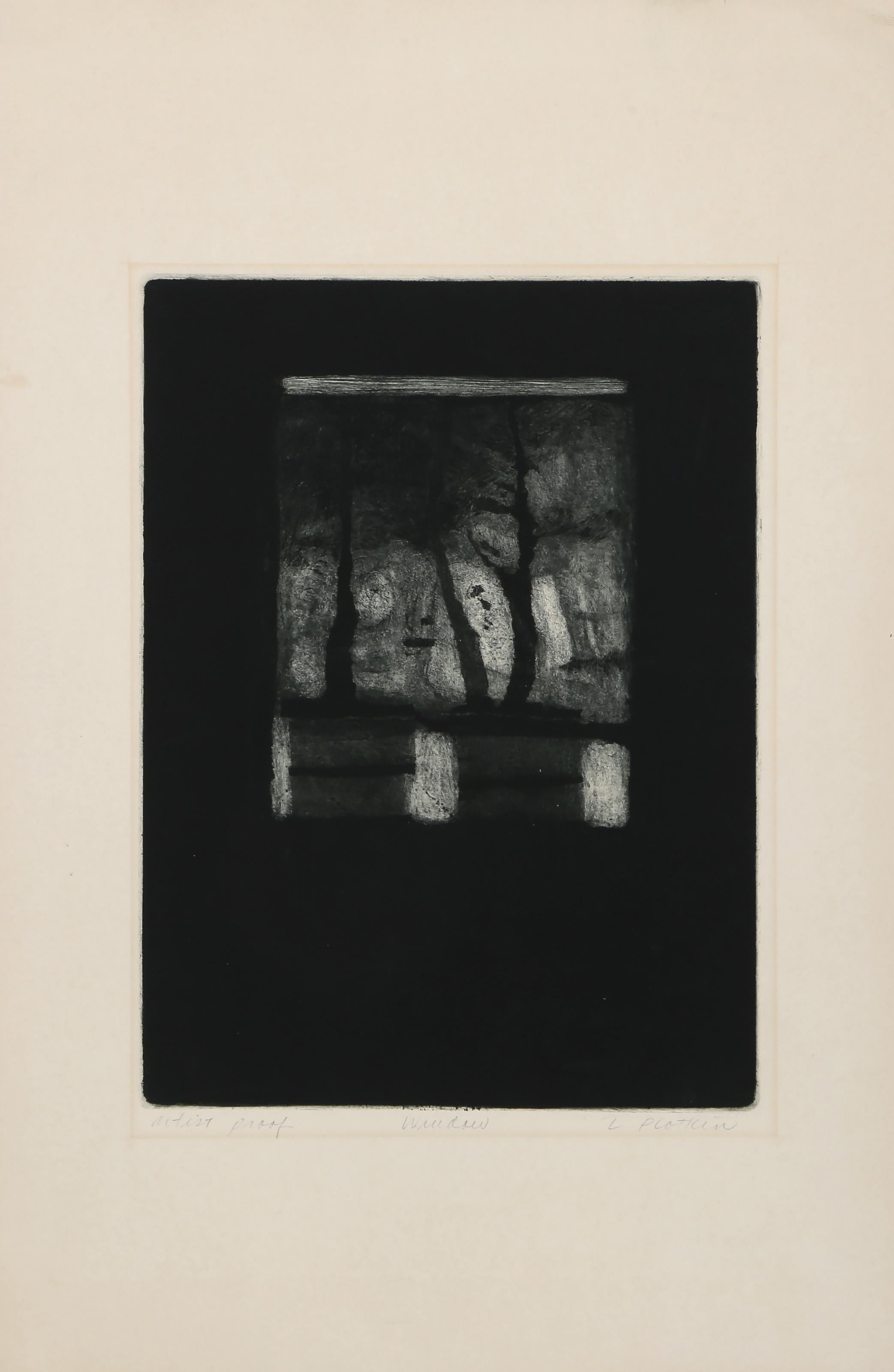 Fensterfenster, moderne Radierung von Linda Plotkin im Angebot 1