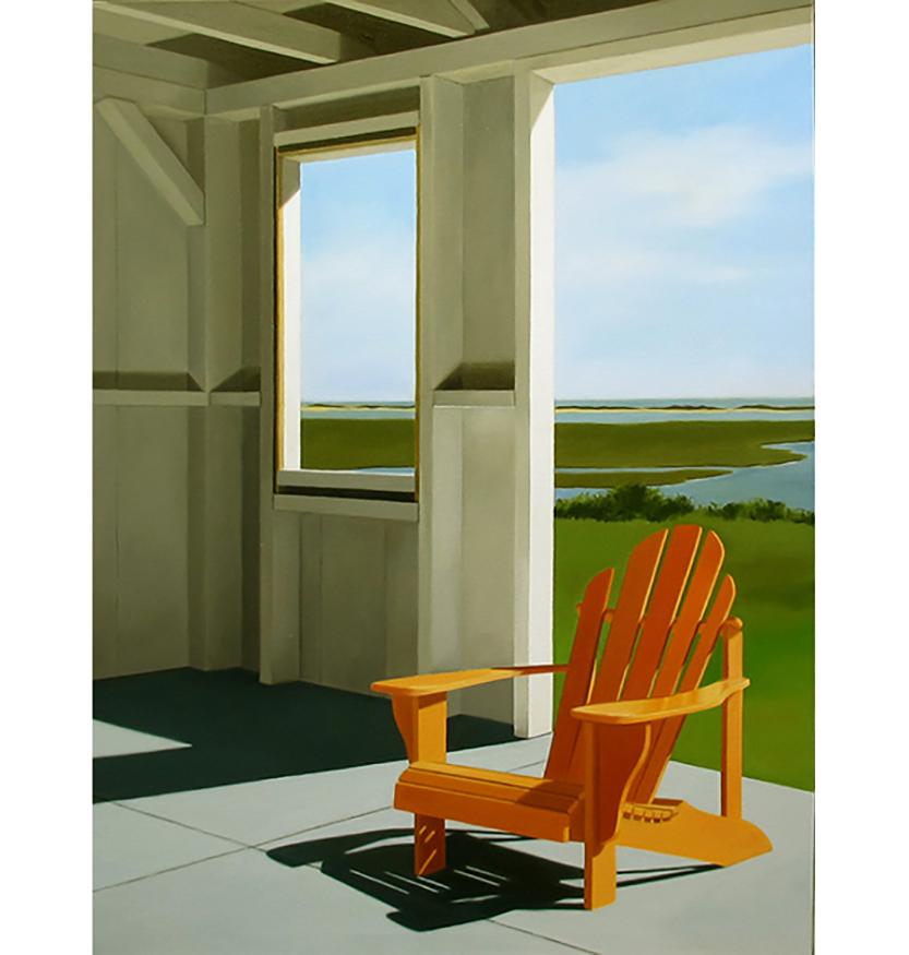 Studio Chair 1 - Painting by Linda Pochesci