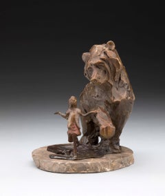 „A Likely Story“ (2020) von Linda Prokop, Original-Bronzeskulptur