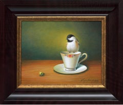 Cup Of Tea With A Chickadee