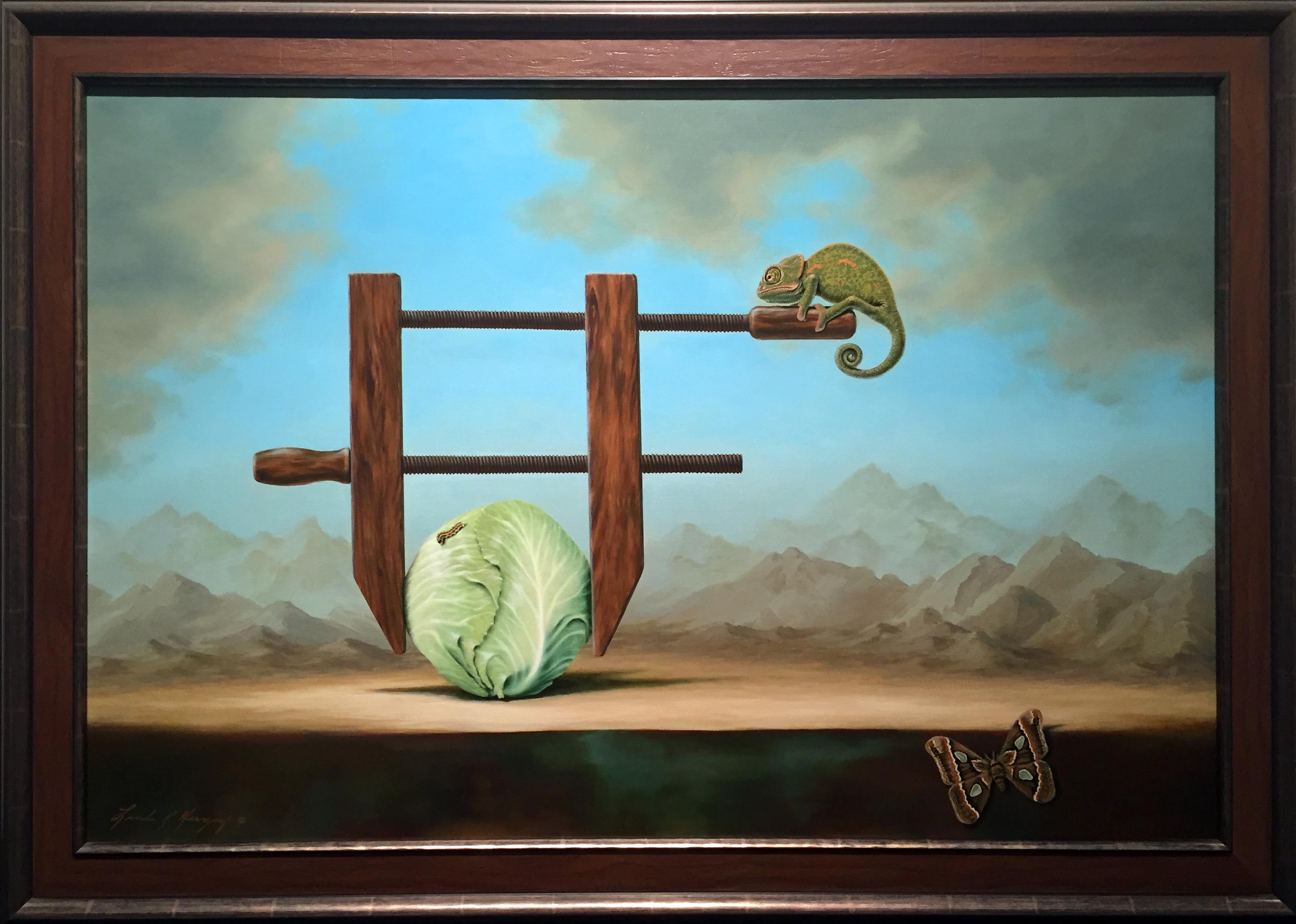 Linda Ridd Herzog Abstract Painting - Still Life Of A Headache