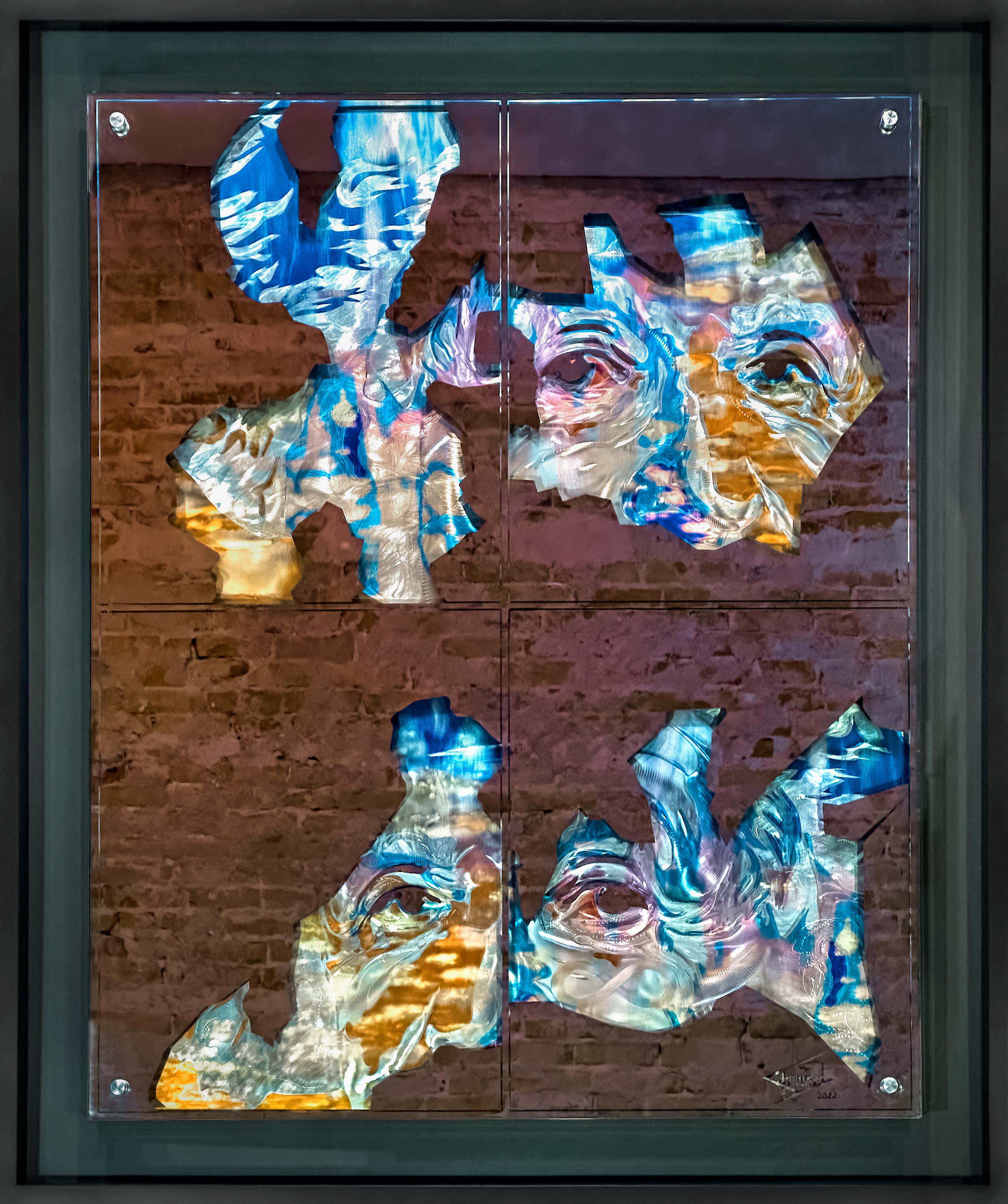Mirror, Infinity Window - Mixed Media Art by Linda K Schinkel and Theodore M Schinkel