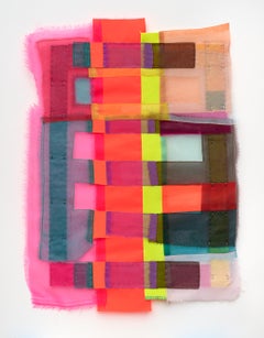 Weben,  bunte, abstrakte Collage