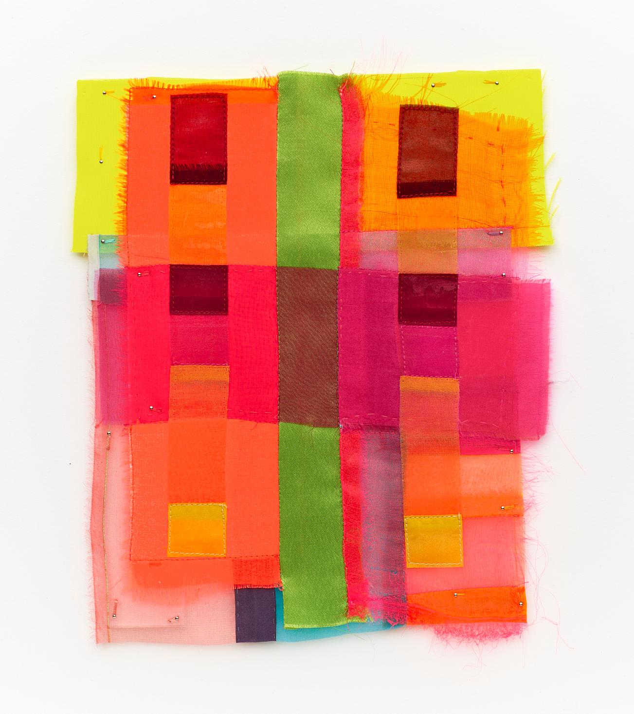 Akkord, 2023, farbige, abstrakte Collage 