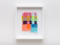 Peer, 2022, bunte, abstrakte Stoffcollage