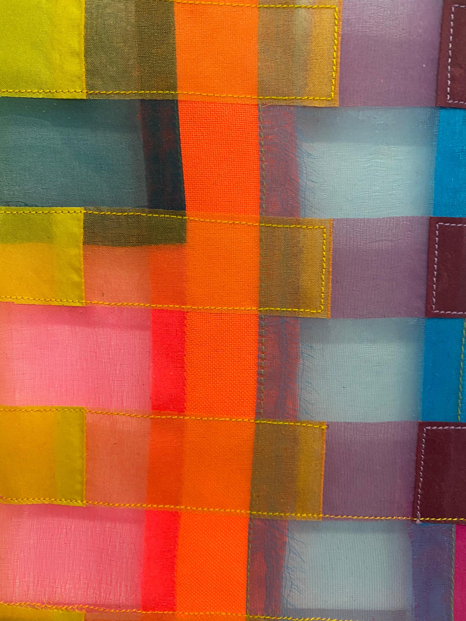 Untitled (0382), colorful abstract fabric sculpture 1