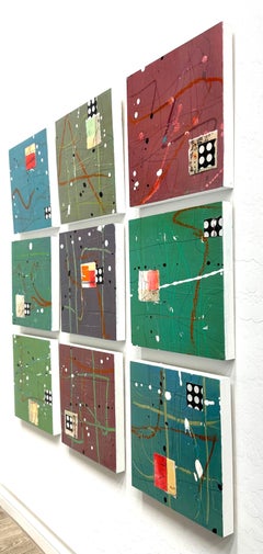 Lily Pond, Abstract Painting