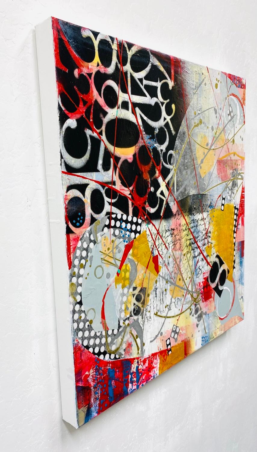 Sempre, Pittura astratta - Mixed Media Art Astratto di Linda Shaffer