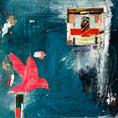 A Light in the Window 2, Abstract Painting