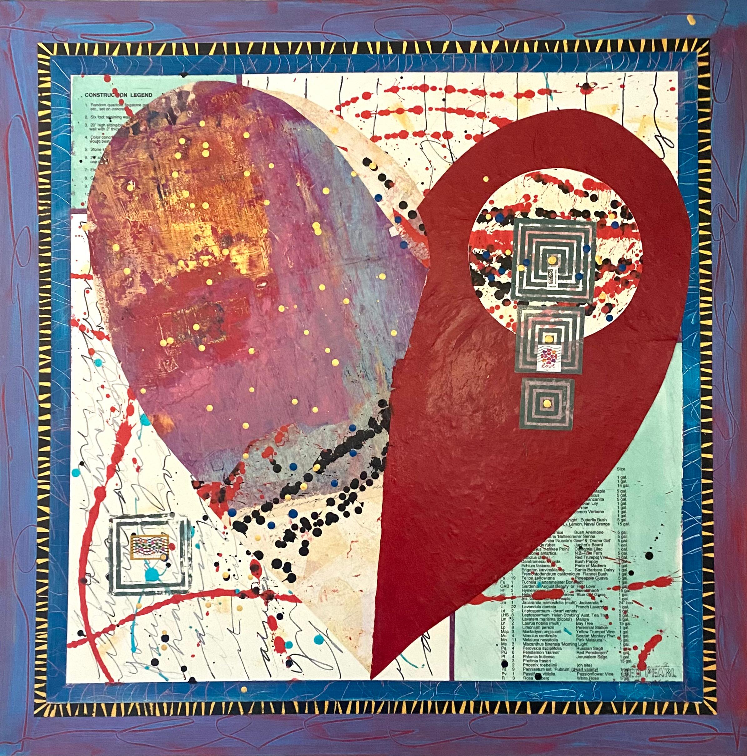 Costruire noi, Pittura astratta - Mixed Media Art di Linda Shaffer