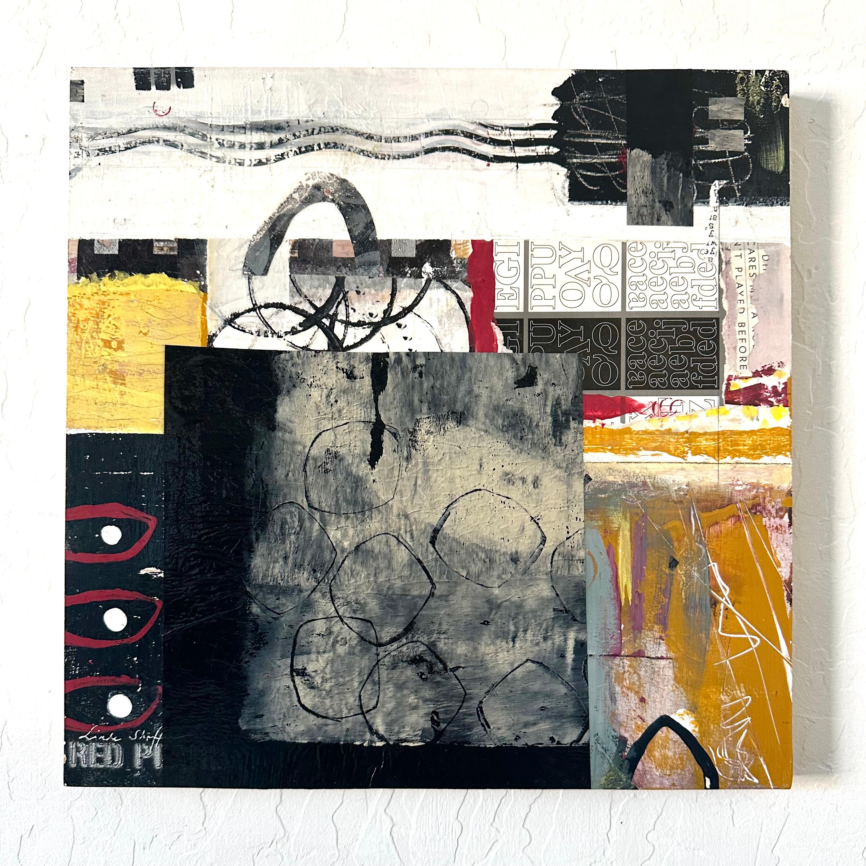 <p>Commentaires de l'artiste<br>Collage, monoprint, papier washi, et images originales</p><br/><p>À propos de l'artiste<br>L'artiste Linda Shaffer crée des collages abstraits aux couches complexes à partir de ses voyages. 