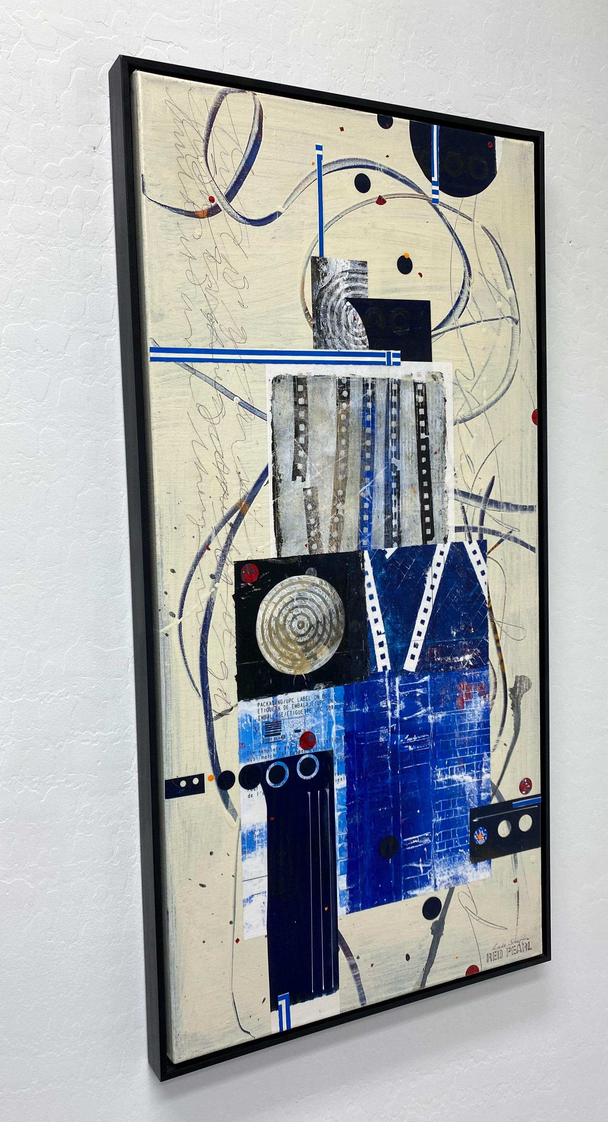 <p>Artist Comments<br>Artist Linda Shaffer crafts a vibrant and multilayered abstract, blending a rich palette of colors and textures into one composition. She uses hand-printed and washi paper with paints, graphite, and original images to convey