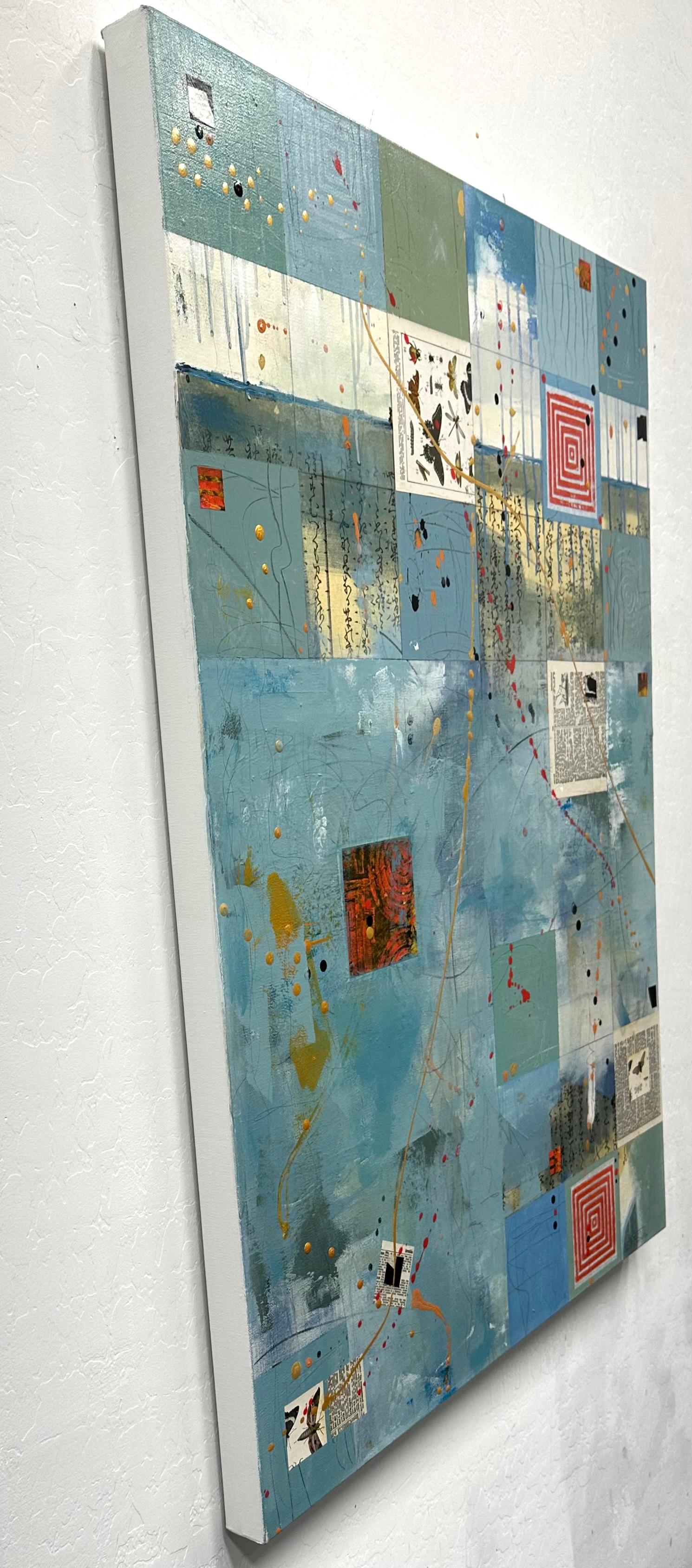 Amabile, pittura astratta - Mixed Media Art Astratto di Linda Shaffer