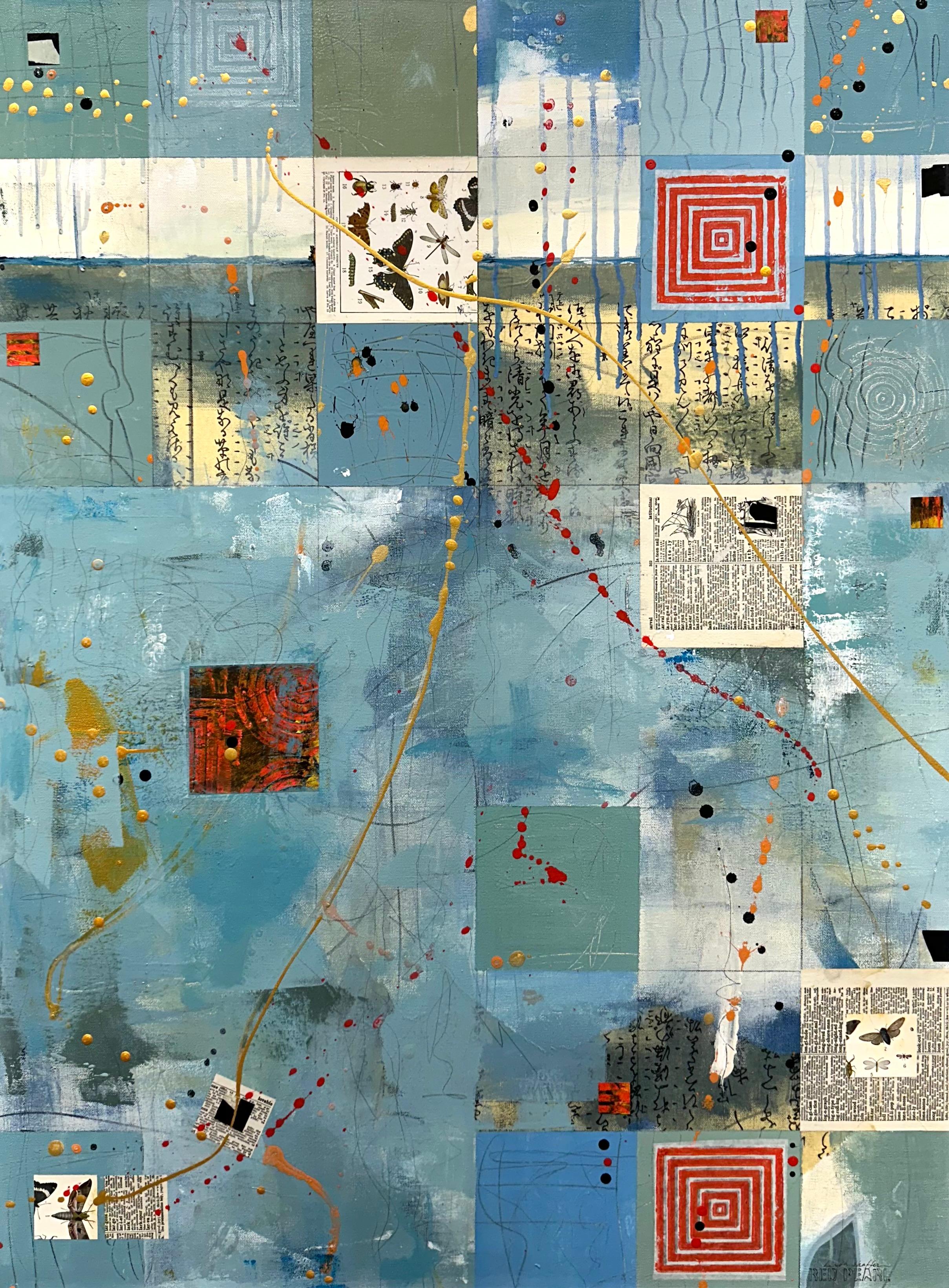 Amabile, pittura astratta - Mixed Media Art di Linda Shaffer