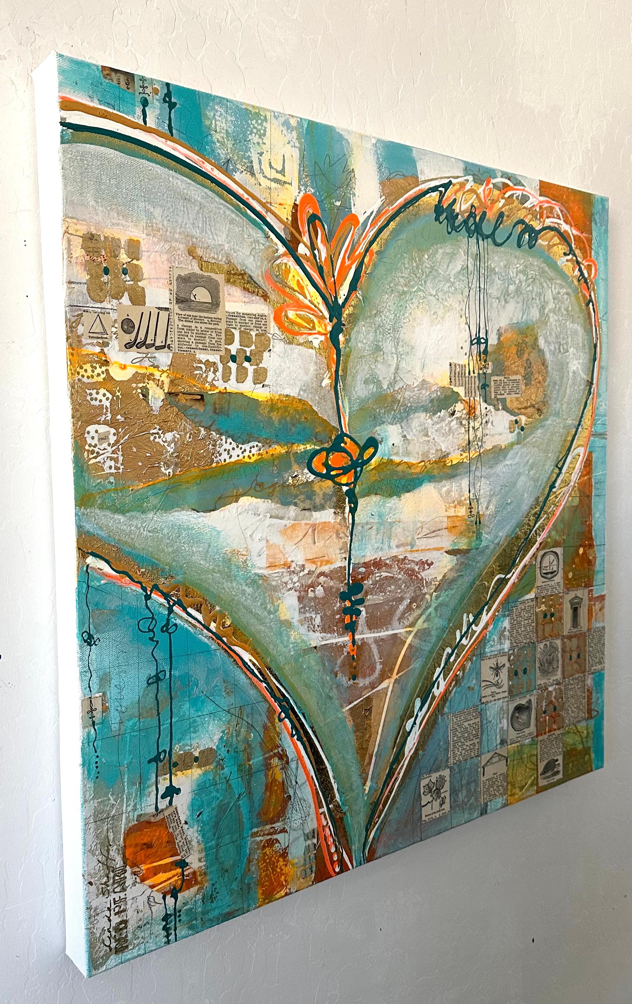 Confianza, Pintura original - Mixed Media Art Contemporáneo de Linda Shaffer