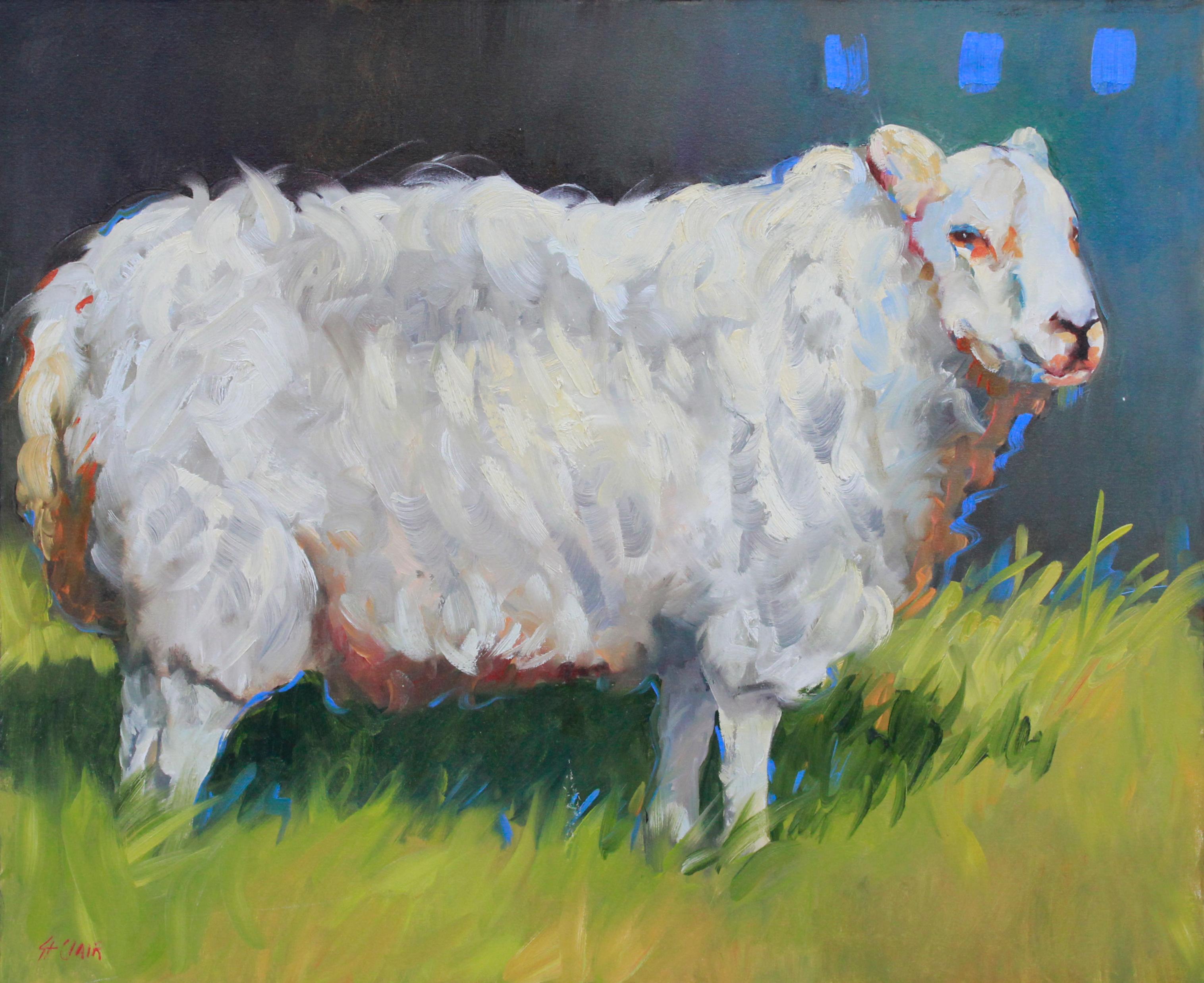 All About Ewe - Impressionist Painting by Linda St. Clair